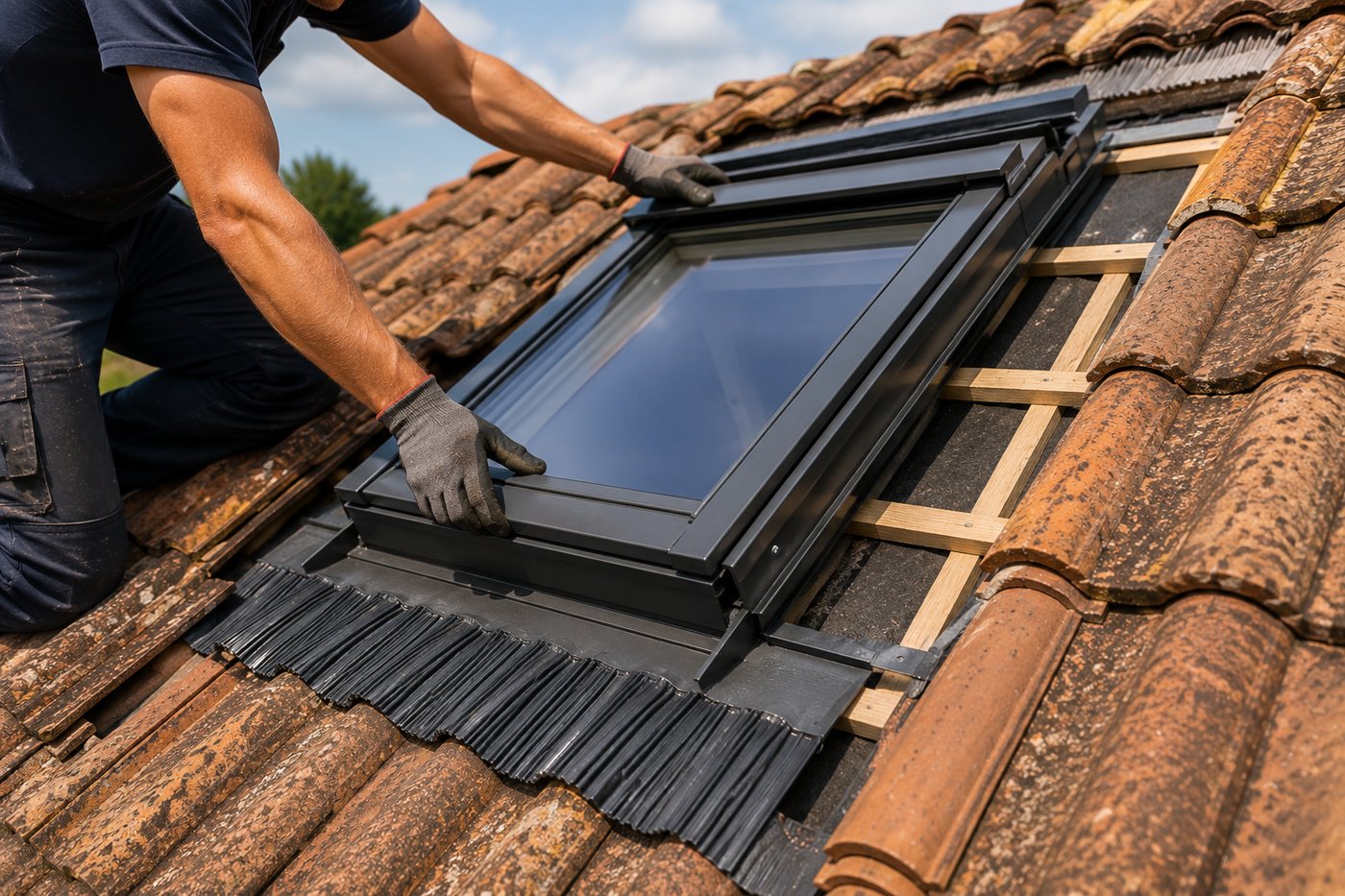 Installation et remplacement de Velux par HGL Couverture à Château-Porcien